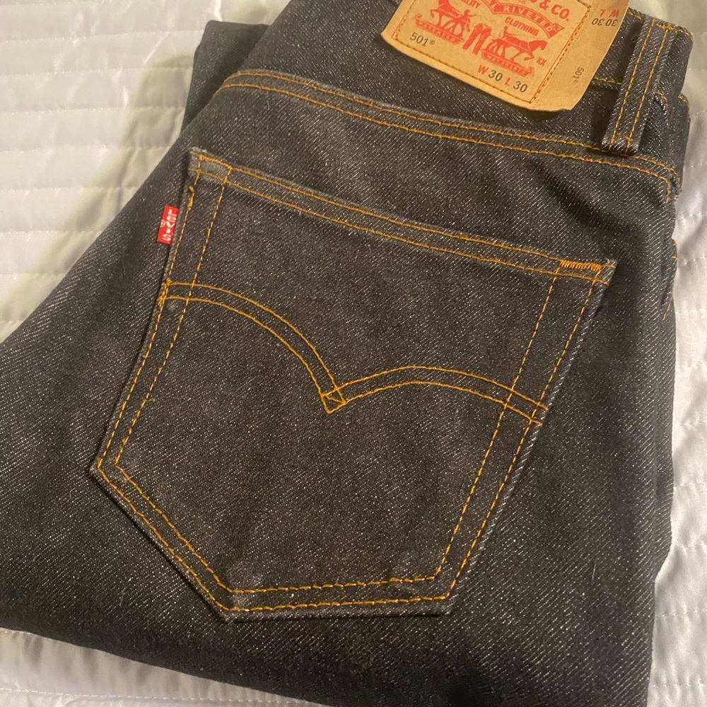 Levi's Men's Dark Gray Straight Jeans
